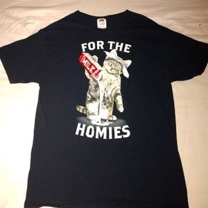 Milk For the Homies Black Tee - Sz Med Hanes T-shirt 🐄